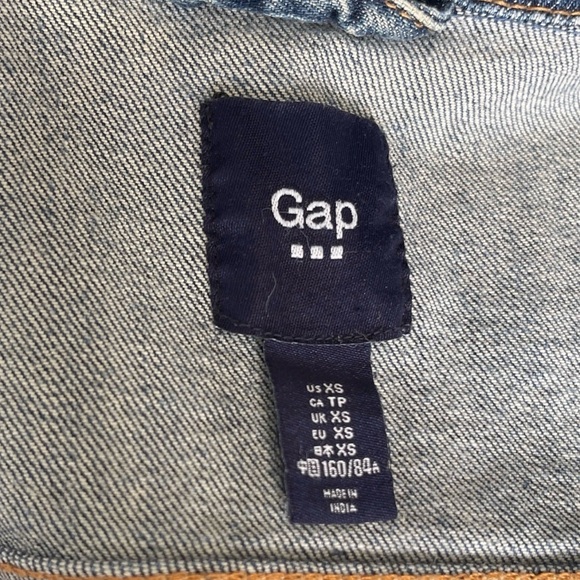 Vintage GAP Women’s XS Blue Denim Trucker Jacket Y2K - Picture 8 of 10